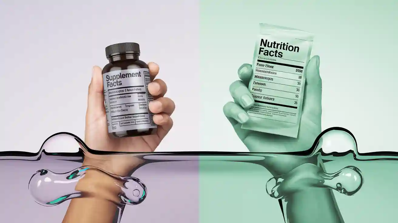 Supplement facts vs nutrition facts: key differences