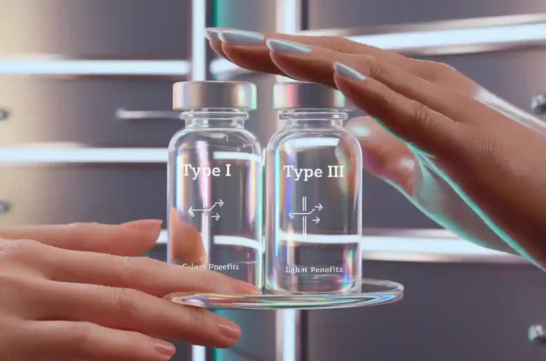 Hydrolyzed collagen peptides type I vs type III for skin benefits